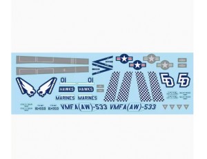 Xfly-Model F-18 Hornet Hawks Twin 40mm EDF Jet Decal Set 